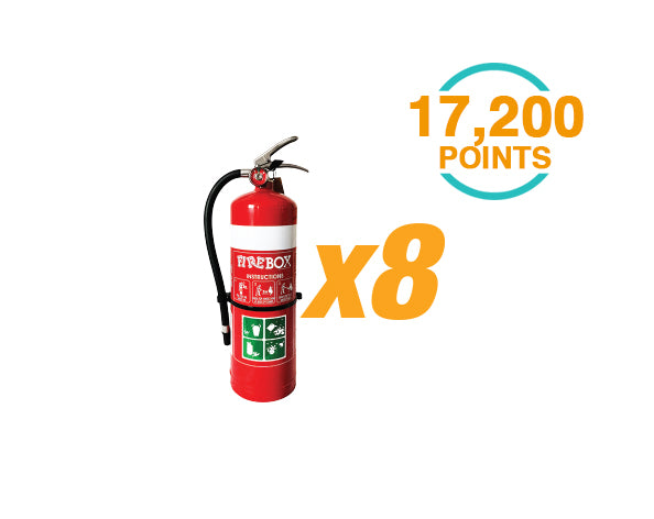 8 x 4.5KG ABE Extinguisher's