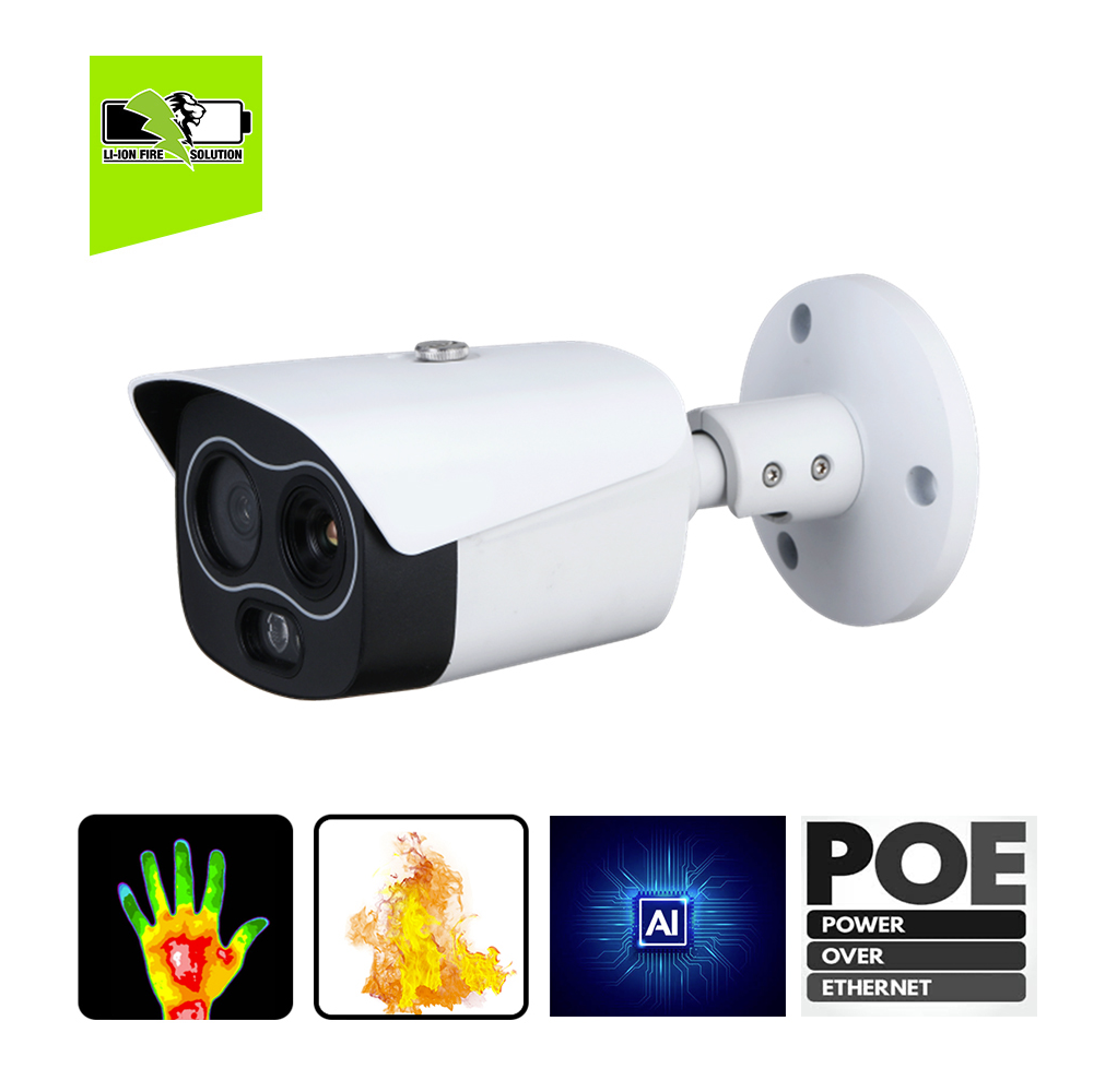 4MP Thermal Network Hybrid Bullet AI Camera IP67 rated