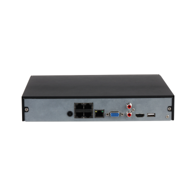 4 Channel Compact 1U 4PoE 1HDD WizSense Network Video Recorder, 2TB hard drive