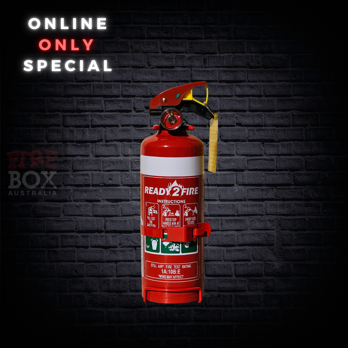 1kg Ready2Fire Dry Chemical Powder Extinguisher