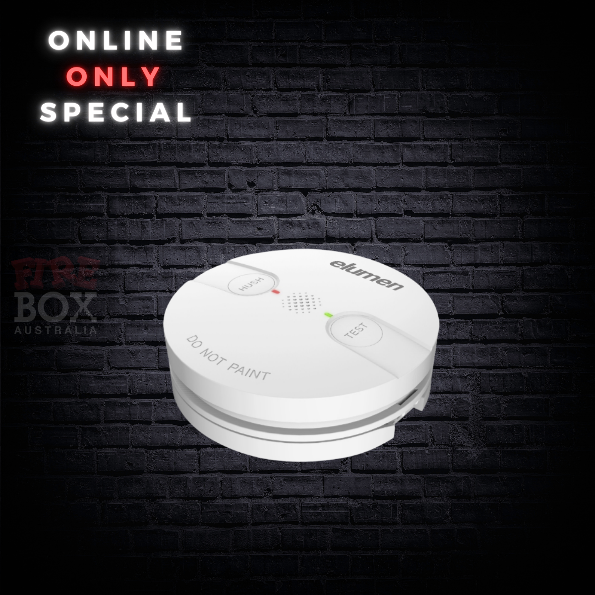 240V Photoelectric Smoke Alarm with 10yr Lithium Battery back up